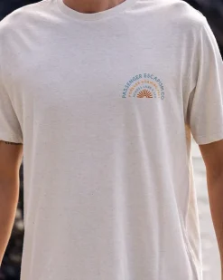 Floris van Bommel T-Shirts & Tank Tops|Men's Outlet>Good Vibes Recycled Cotton T-Shirt Milky Marl