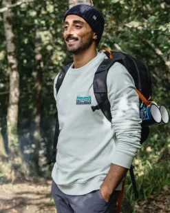 Passenger Hoodies & Sweatshirts|Best Sellers>Grounded Organic Cotton Sweatshirt Surf Spray