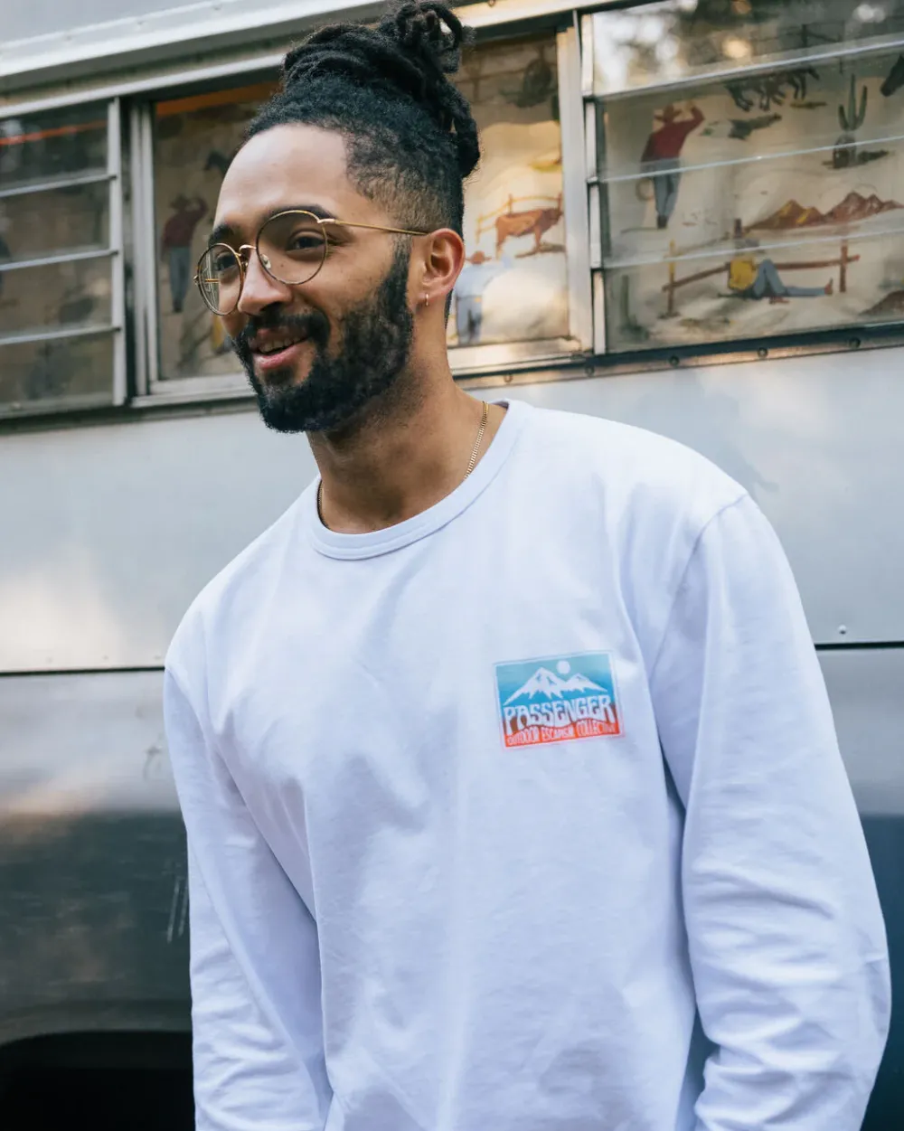 Floris van Bommel T-Shirts & Tank Tops|Men's Outlet>Grounded Organic Relaxed Fit LS T-Shirt White