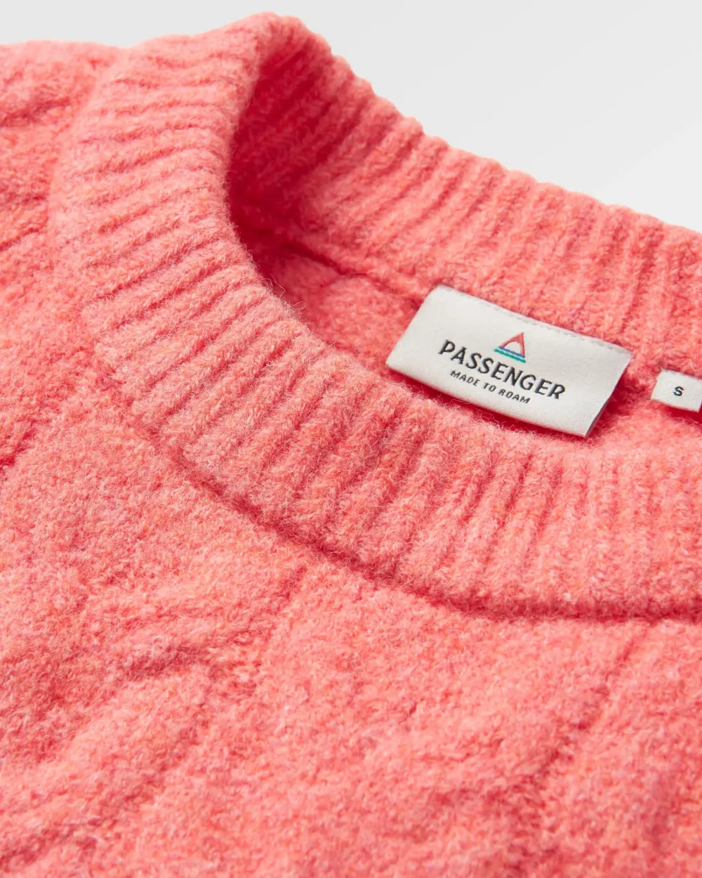 Passenger Knitwear>Harvest Recycled Knitted Jumper Shell Pink