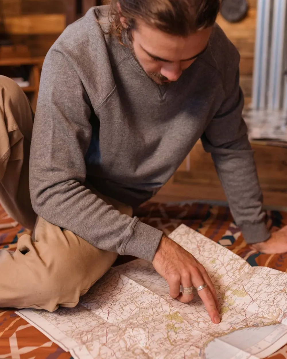 Passenger Hoodies & Sweatshirts|Men's Outlet>Heritage Recycled Cotton Sweatshirt Mid Grey Marl