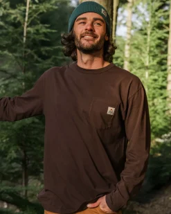 Passenger T-Shirts & Tank Tops|Best Sellers>Heritage Recycled Relaxed Fit LS T-Shirt Java