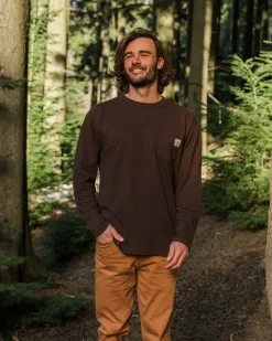 Passenger T-Shirts & Tank Tops|Best Sellers>Heritage Recycled Relaxed Fit LS T-Shirt Java