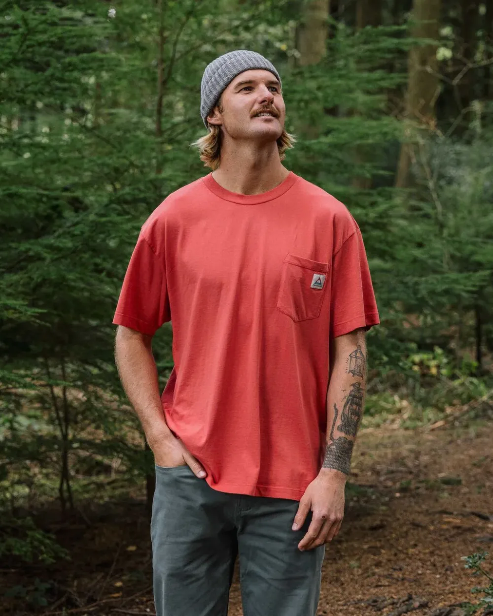Passenger T-Shirts & Tank Tops|Men's Outlet>Heritage Recycled Relaxed Fit T-Shirt Cardinal