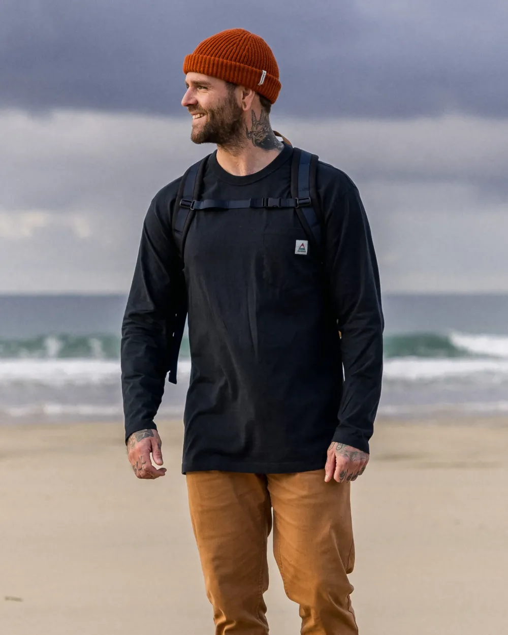 Passenger T-Shirts & Tank Tops|Best Sellers>Heritage Recycled Relaxed Fit LS T-Shirt Black