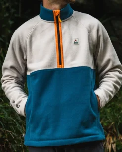 Floris van Bommel Fleece|Fleece>Highland Recycled Polartec® Fleece Corsair/ Vintage White