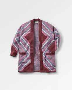 Passenger Knitwear|Women's Outlet>Homestead Recycled Cardigan Wine