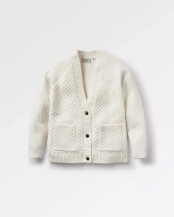Passenger Knitwear|Women's Outlet>Homey Recycled Knitted Cable Cardigan Off White