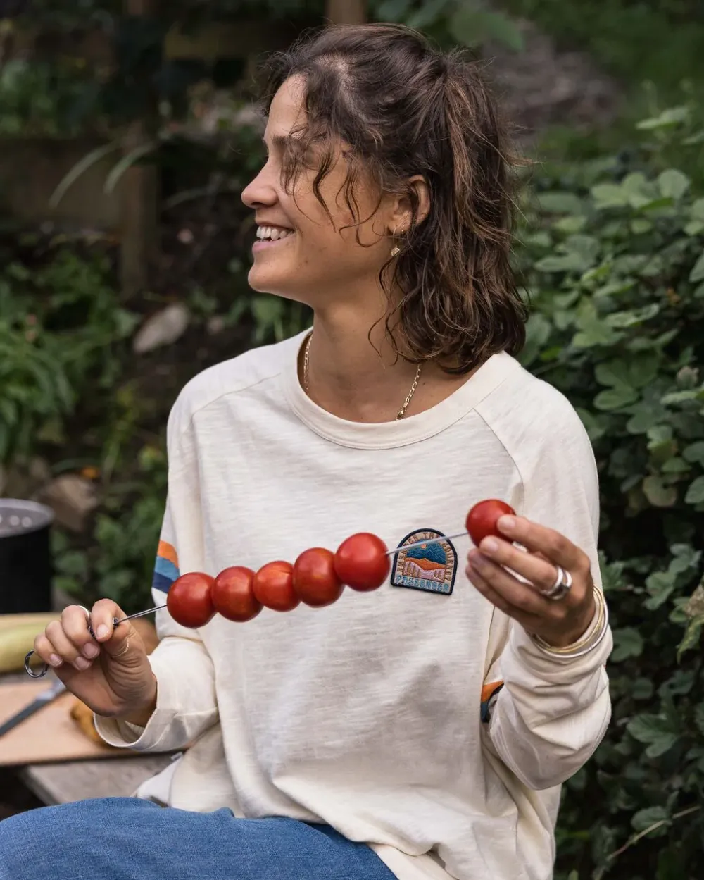 Passenger Tops & T-Shirts>Hope Recycled Cotton Oversized Ls T-Shirt Birch