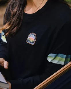 Passenger Tops & T-Shirts|Women's Outlet>Hope Recycled Cotton Oversized Ls T-Shirt Black