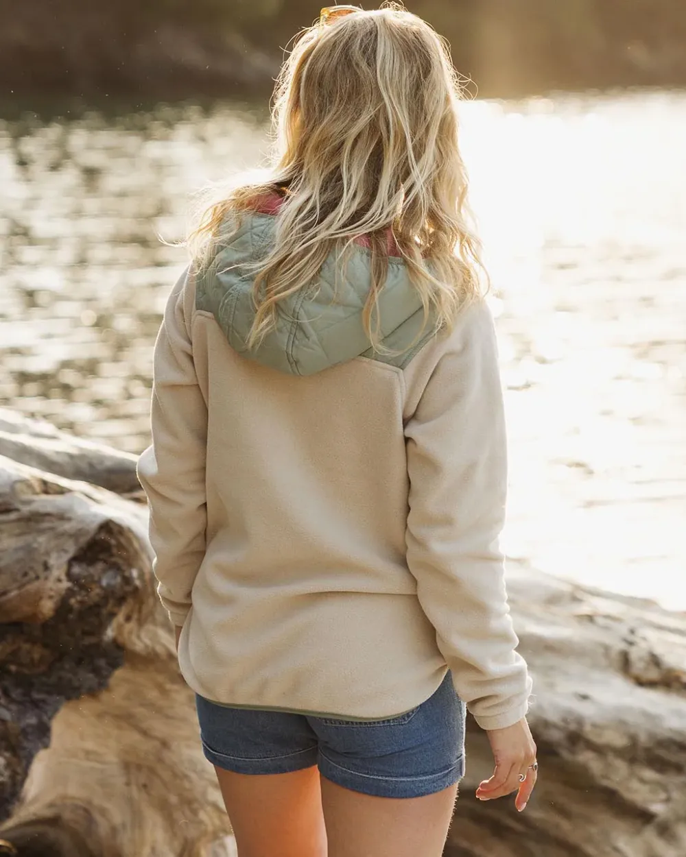 Passenger Fleece|Fleece>Juana Recycled Polar Hooded Fleece Oatmeal