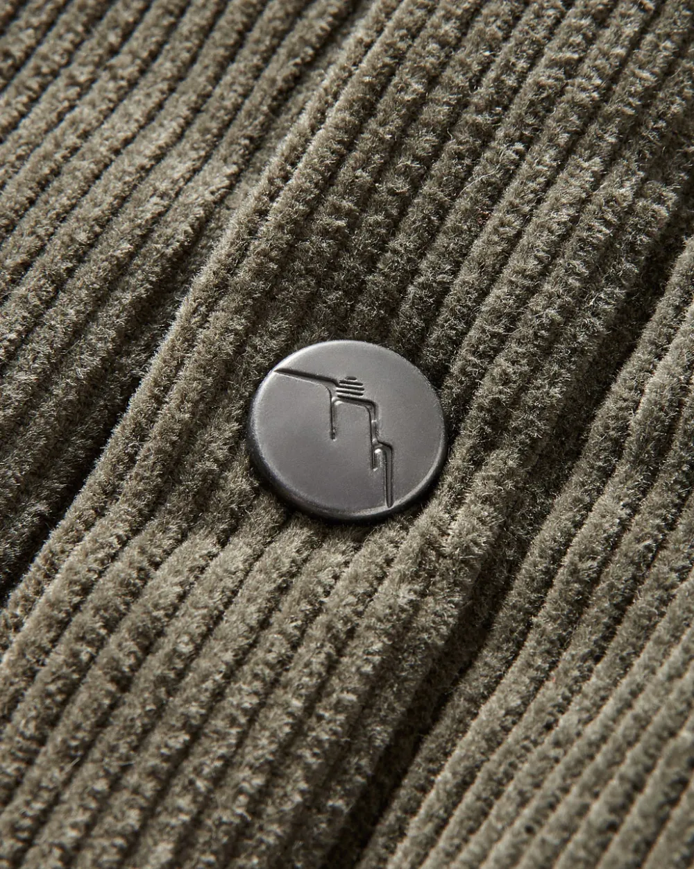 Passenger Shirts|Best Sellers>Kodiak Sherpa Lined Cord Overshirt Dusty Olive