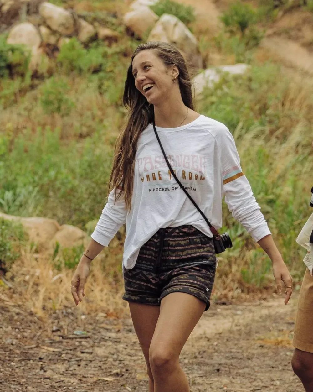 Passenger Tops & T-Shirts|Best Sellers>La Sarena Recycled Cotton Oversized LS T-Shirt White