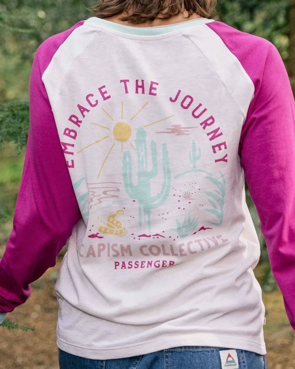 Passenger Tops & T-Shirts|Women's Outlet>Laelia Recycled Cotton Ls T-Shirt Birch