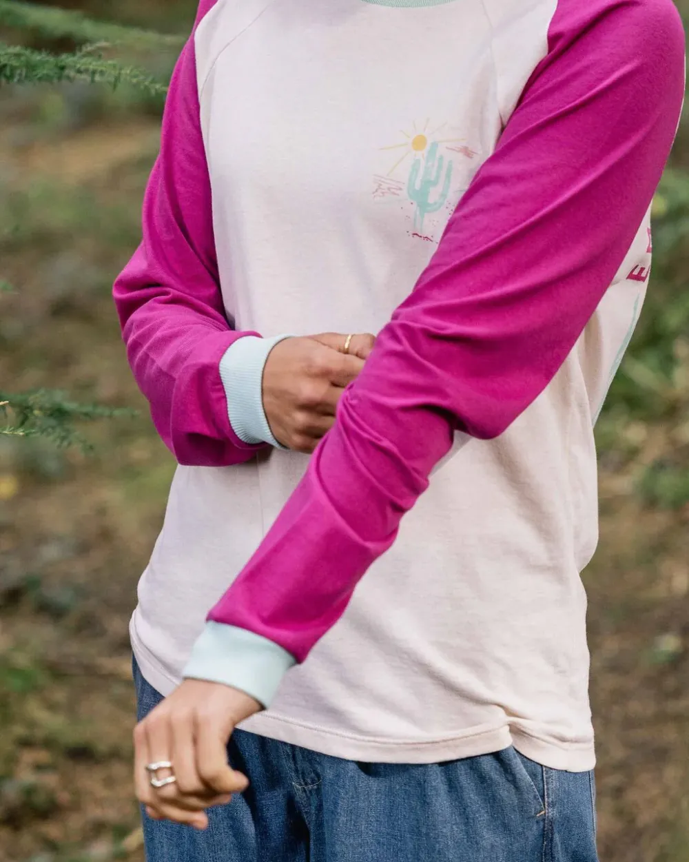 Passenger Tops & T-Shirts|Women's Outlet>Laelia Recycled Cotton Ls T-Shirt Birch