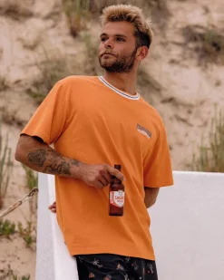 Floris van Bommel T-Shirts & Tank Tops|Men's Outlet>Lauca Recycled Relaxed Fit T-Shirt Tangerine