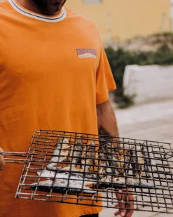 Floris van Bommel T-Shirts & Tank Tops|Men's Outlet>Lauca Recycled Relaxed Fit T-Shirt Tangerine