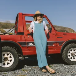 Passenger Dungarees & Pants|Women's Outlet>Lazy Day Dungarees Ocean Blue