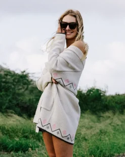 Passenger Knitwear|Women's Outlet>Leif Recycled Yarn Cardigan Off White