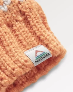 Passenger Gloves|Gloves>Lily Recycled Fleece Lined Fingerless Mittens Apricot