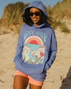 Passenger Hoodies & Sweatshirts|Women's Outlet>Live Wild Recycled Cotton Oversized Hoodie Baja