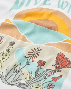 Passenger Tops & T-Shirts|Women's Outlet>Live Wild Recycled Cotton LS T-Shirt White