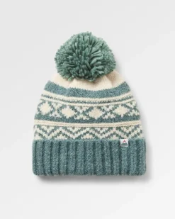Floris van Bommel Accessories|Beanies>Lodge Recycled Bobble Hat Dark Forest