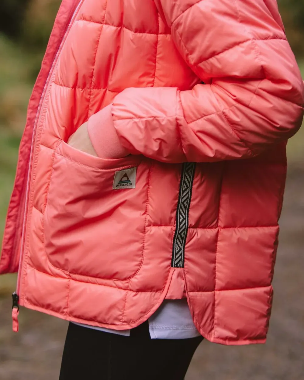 Passenger Water Resistant|Insulated>Lorelei Oversized Insulated Jacket Shell Pink
