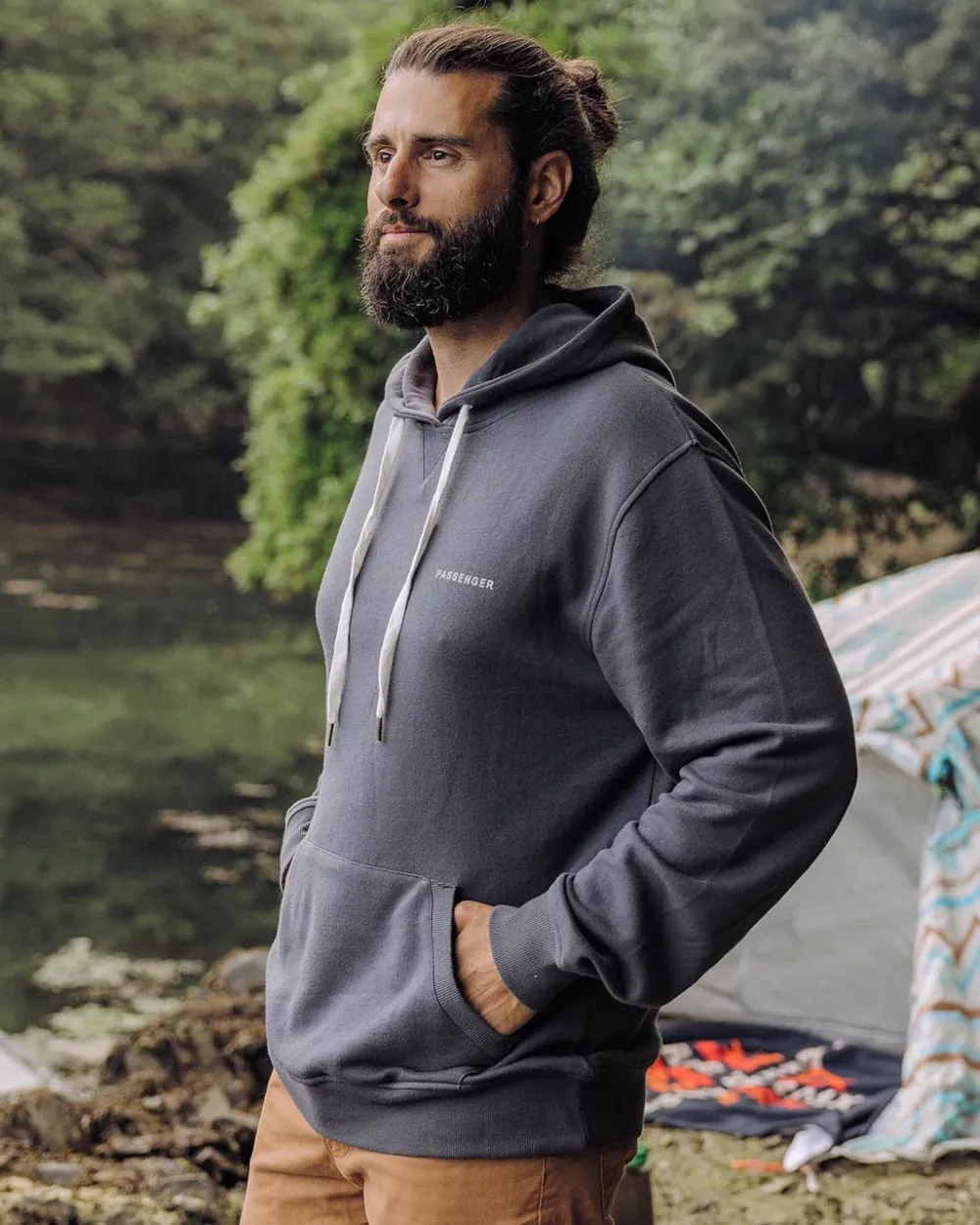 Passenger Hoodies & Sweatshirts|Best Sellers>Made To Roam Recycled Hoodie Faded Black