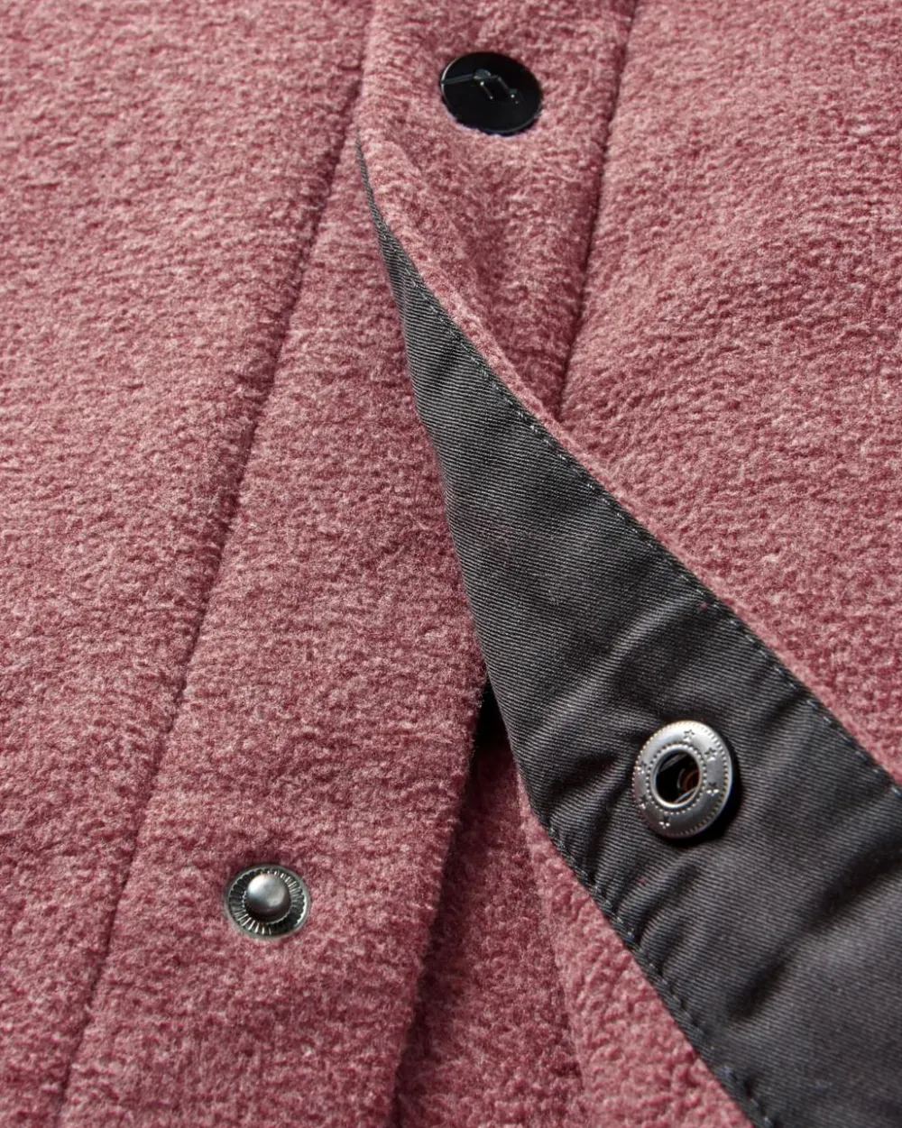 Passenger Shirts|Fleece>Maple Recycled Polar Fleece Shirt Wine Marl