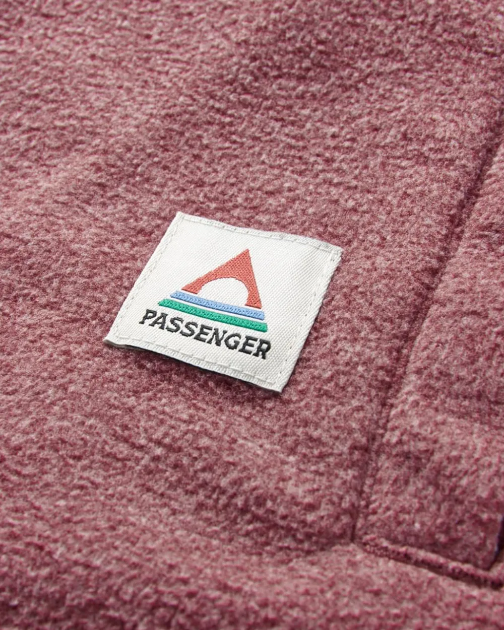 Passenger Shirts|Fleece>Maple Recycled Polar Fleece Shirt Wine Marl