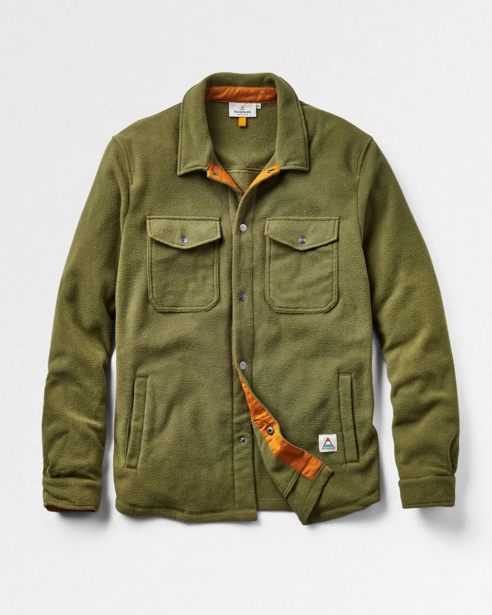 Passenger Fleece|Fleece>Maple Recycled Polar Fleece Shirt Khaki
