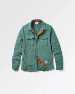 Passenger Shirts|Fleece>Maple Recycled Polar Fleece Shirt Mediterranean Marl