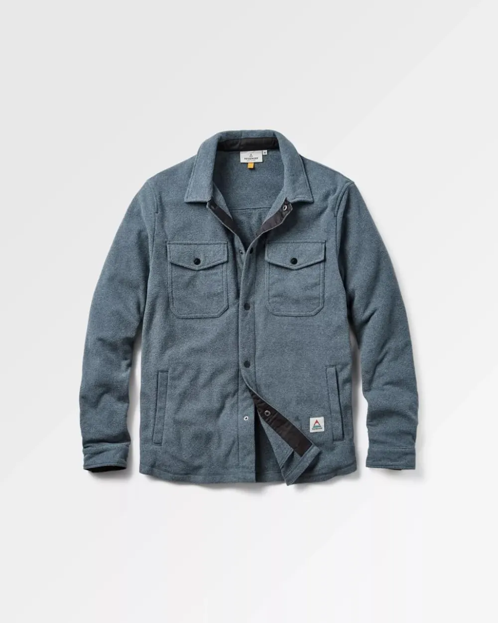 Passenger Shirts|Fleece>Maple Recycled Polar Fleece Shirt Navy Marl