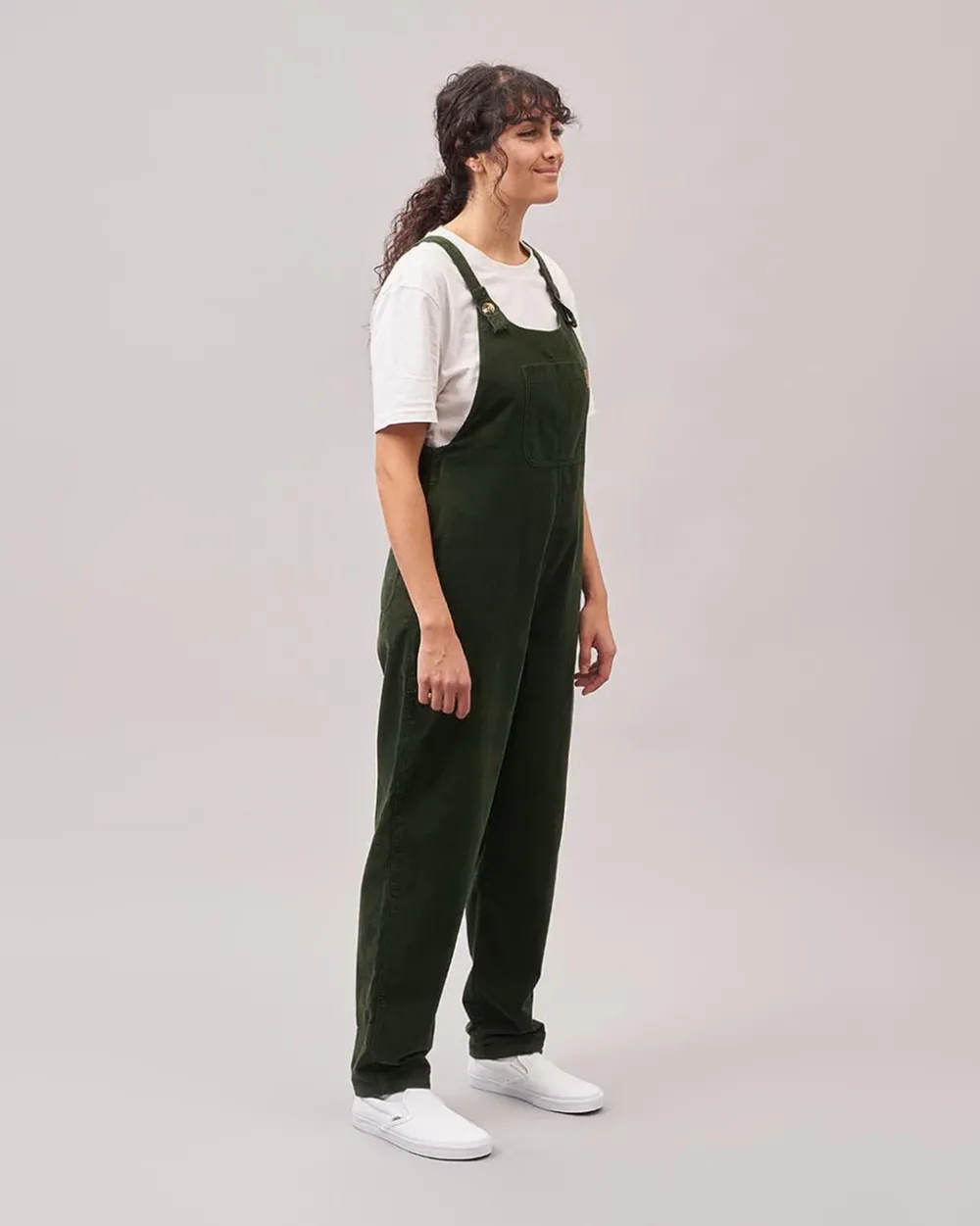 Passenger Dungarees & Pants|Women's Outlet>Meadows Cord Dungarees Fir Tree