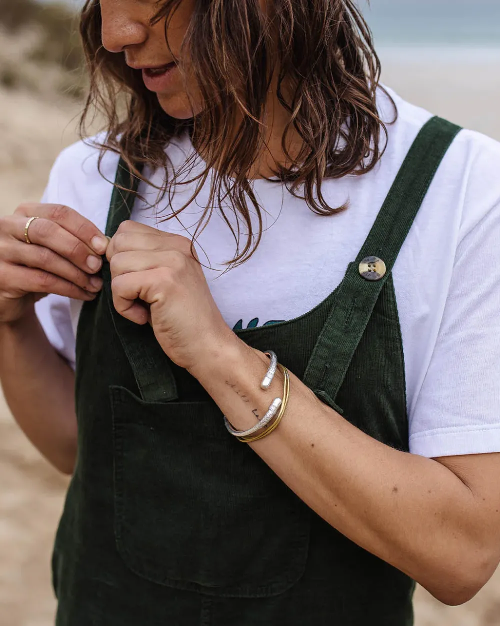 Passenger Dungarees & Pants|Women's Outlet>Meadows Cord Dungarees Fir Tree