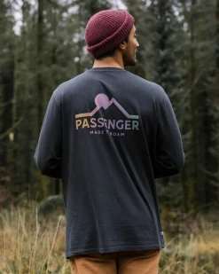 Passenger T-Shirts & Tank Tops|Men's Outlet>MTR Recycled Cotton LS T-Shirt Black