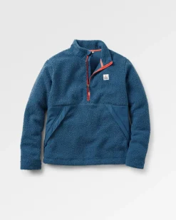 Floris van Bommel Fleece|Fleece>Muse Recycled Polar-Lined Sherpa Fleece Blue Steel
