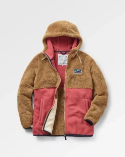 Passenger Fleece|Fleece>Nestling Recycled Sherpa Hooded Fleece Biscuit