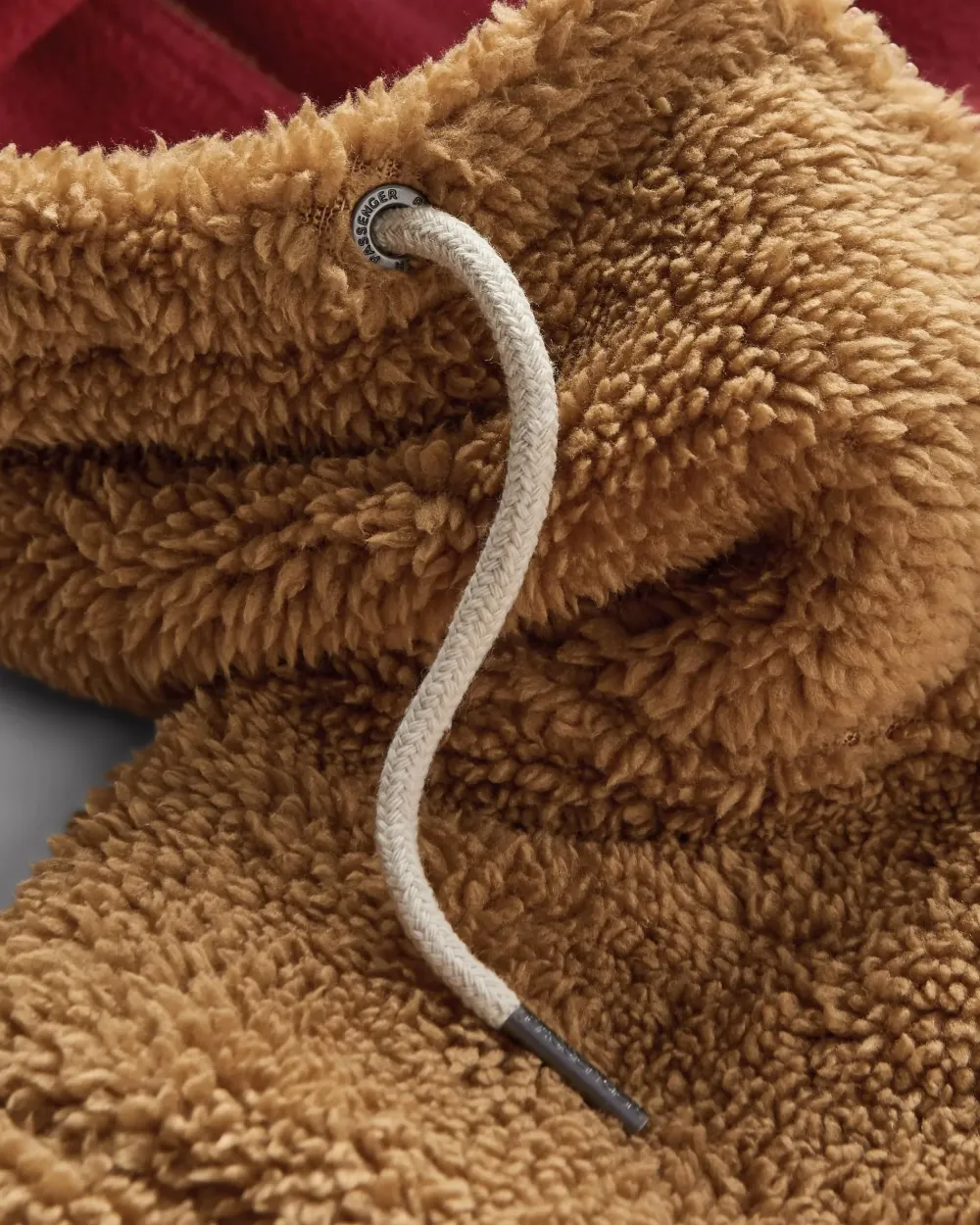 Passenger Fleece|Fleece>Nestling Recycled Sherpa Hooded Fleece Biscuit