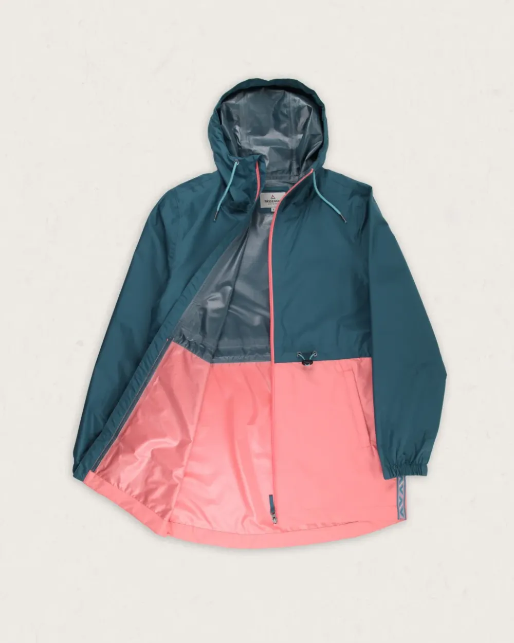 Passenger Water Resistant|Shell>Nimbin Recycled Full Zip Water Resistant Jacket Mediterranean