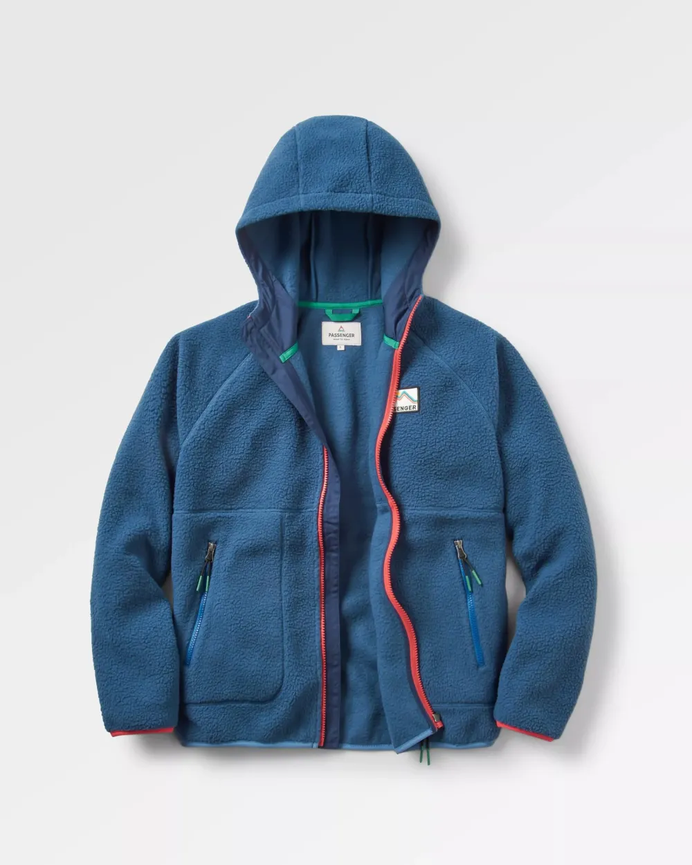 Passenger Fleece|Fleece>North Coast 2.0 Full Zip Recycled Sherpa Fleece Dark Denim