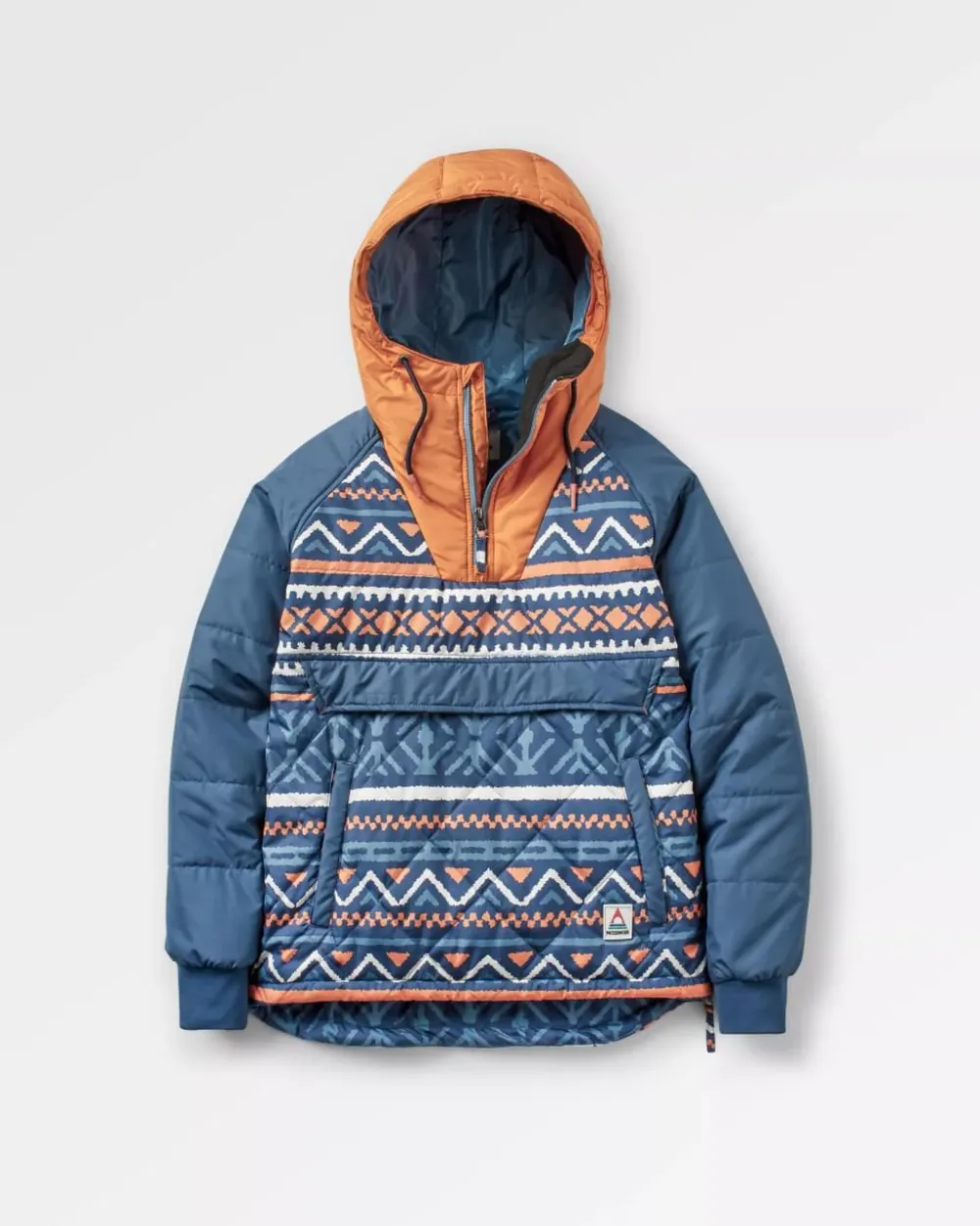 Passenger Insulated|Women's Outlet>Ocean Recycled Insulated 1/2 Zip Jacket Homespun Stripe Navy