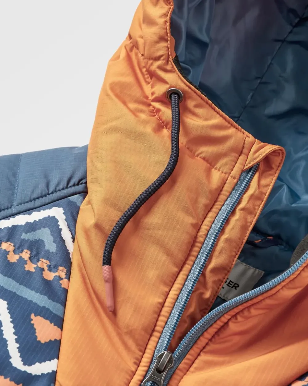 Passenger Insulated|Women's Outlet>Ocean Recycled Insulated 1/2 Zip Jacket Homespun Stripe Navy