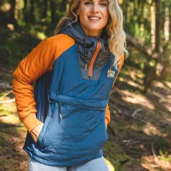 Passenger Water Resistant|Insulated>Ocean Recycled Insulated 1/2 Zip Jacket Ensign Blue
