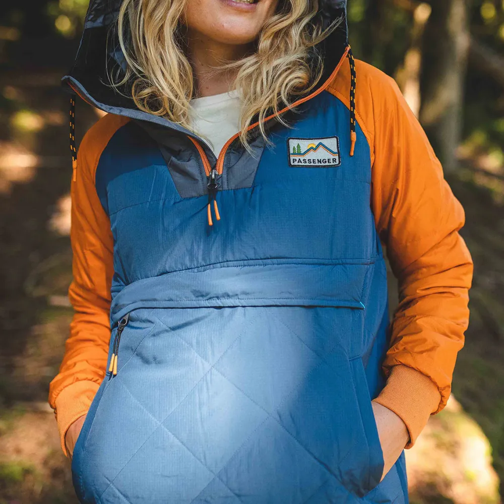 Passenger Water Resistant|Insulated>Ocean Recycled Insulated 1/2 Zip Jacket Ensign Blue