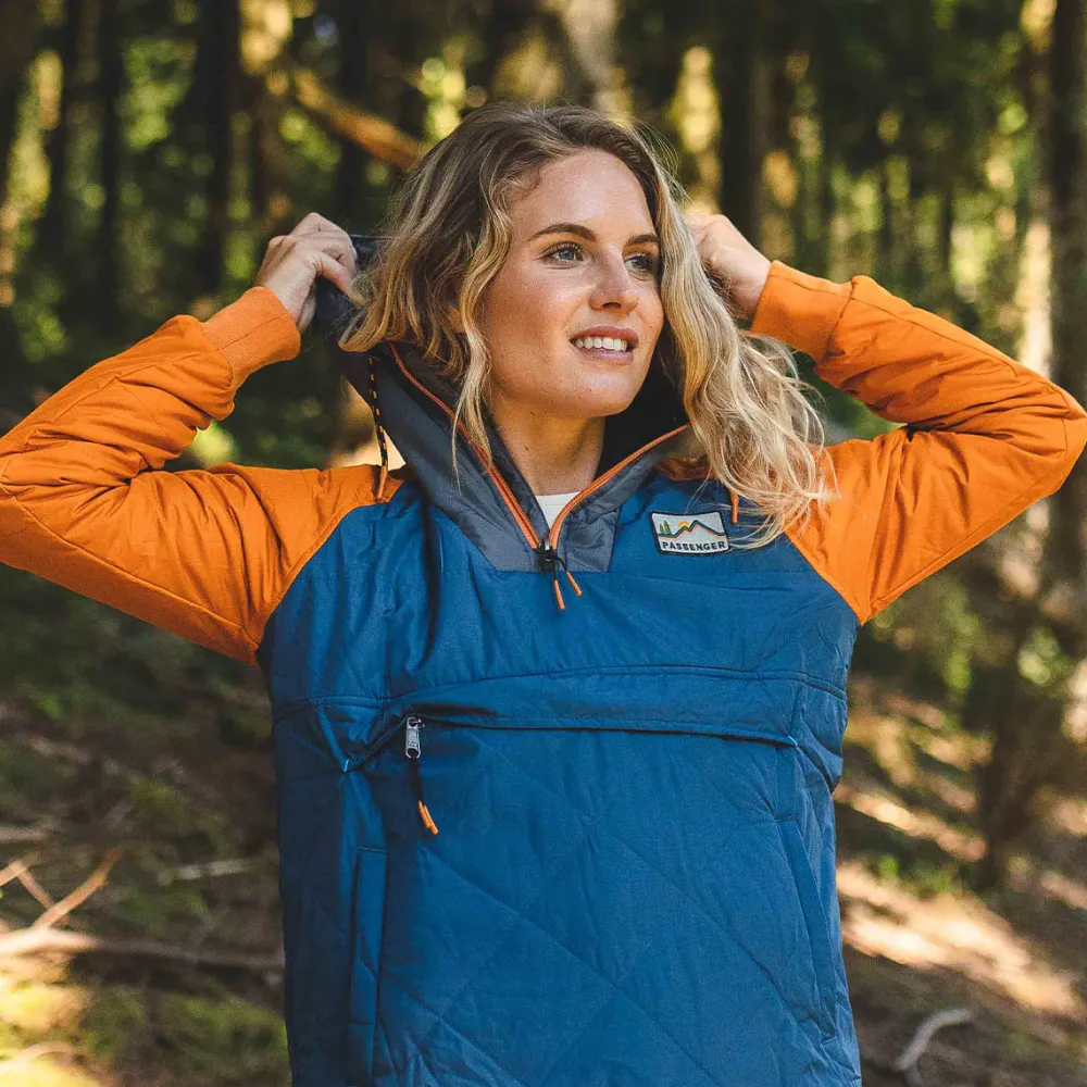 Passenger Water Resistant|Insulated>Ocean Recycled Insulated 1/2 Zip Jacket Ensign Blue