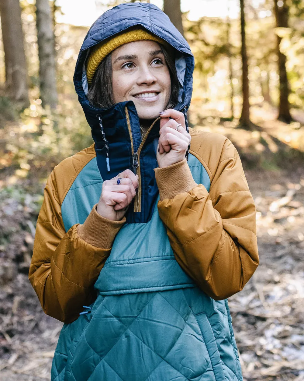 Passenger Water Resistant|Insulated>Ocean Recycled Insulated 1/2 Zip Jacket Deep Ocean