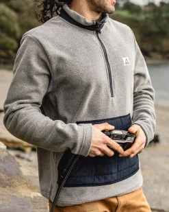 Passenger Fleece|Fleece>Oceanside Recycled Polar Fleece Grey Marl