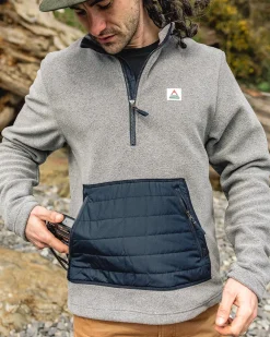 Passenger Fleece|Fleece>Oceanside Recycled Polar Fleece Grey Marl